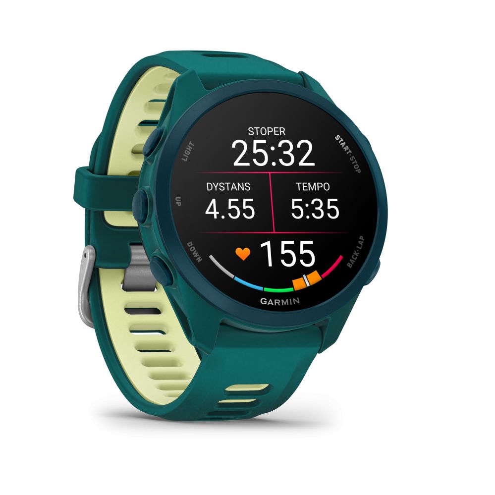 Nutikell Garmin  Forerunner 170 Music, Teal Green with Teal Green/Citron Band