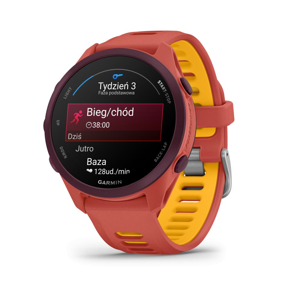 Nutikell Garmin  Forerunner 170 Music, Red Pink with Red Pink/Mango Band