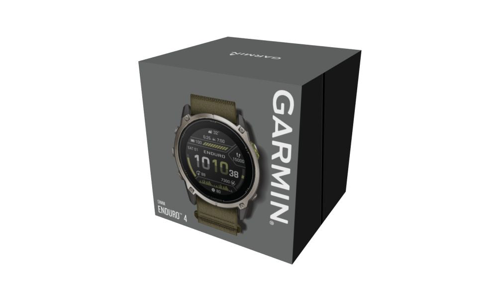 Nutikell Garmin  Enduro 4 with dark olive ComfortFit fabric band