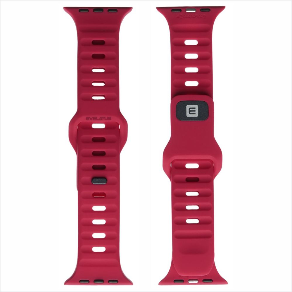 Ремешок Evelatus  Evelatus Watch 42/44/45 Sport Silicone Loop Dark Red