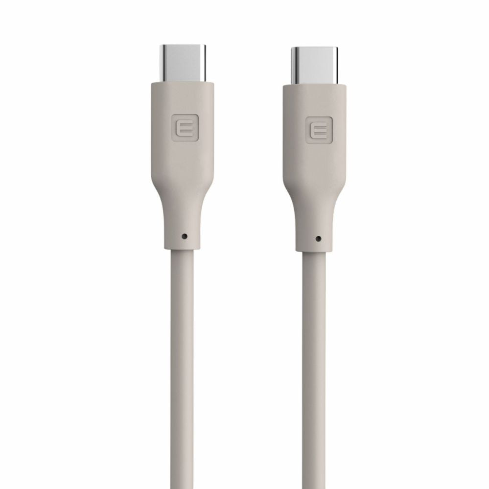 Кабель Evelatus  Evelatus USB C to USB C Silicone Cable 1.2M 60W / 20V3A Warm Gray