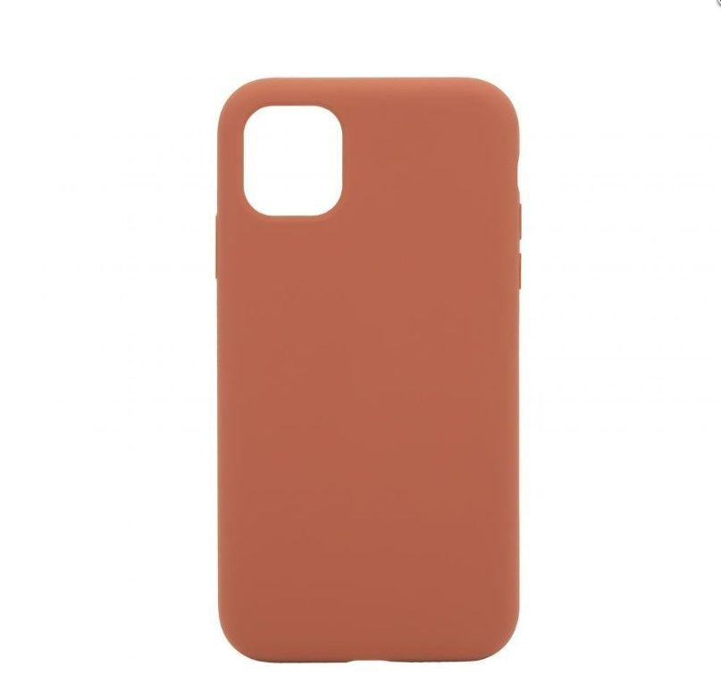 Back panel cover Connect Samsung Galaxy A54 Premium Quality Soft Touch Silicone Case Saddle Brown