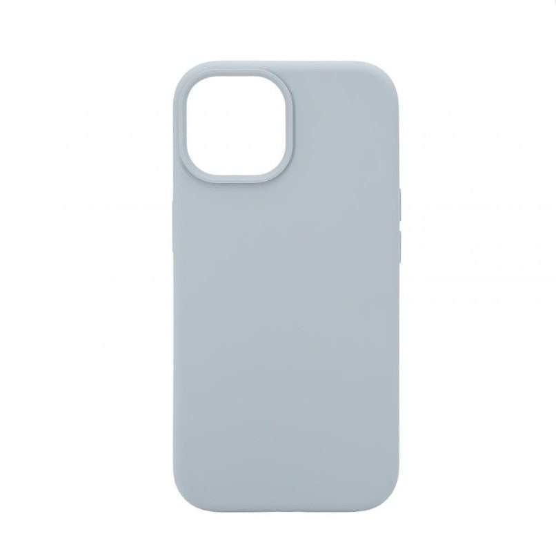 Tagakaaned Connect Apple iPhone 15 Premium Magsafe Soft Touch Silicone Case New Function Grey Blue