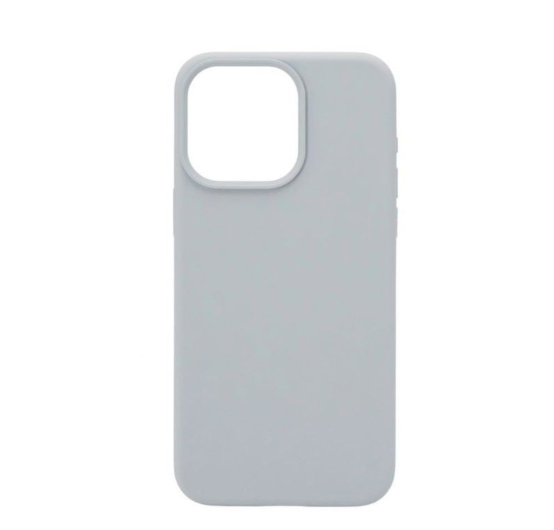 Tagakaaned Connect Apple iPhone 15 Pro Premium Magsafe Soft Touch Silicone Case New Function Grey Blue