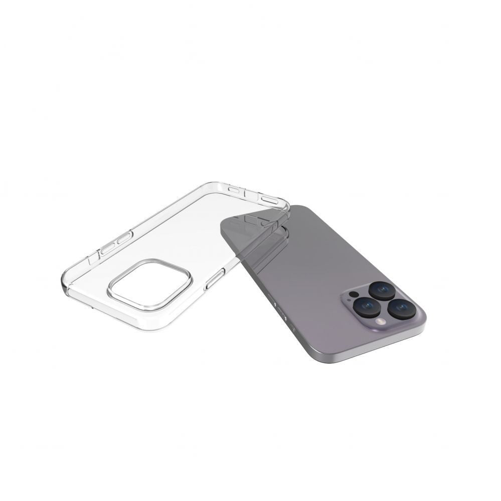 Tagakaaned Connect Apple iPhone 15 Pro Max Clear Silicone Case 1.5mm TPU Transparent