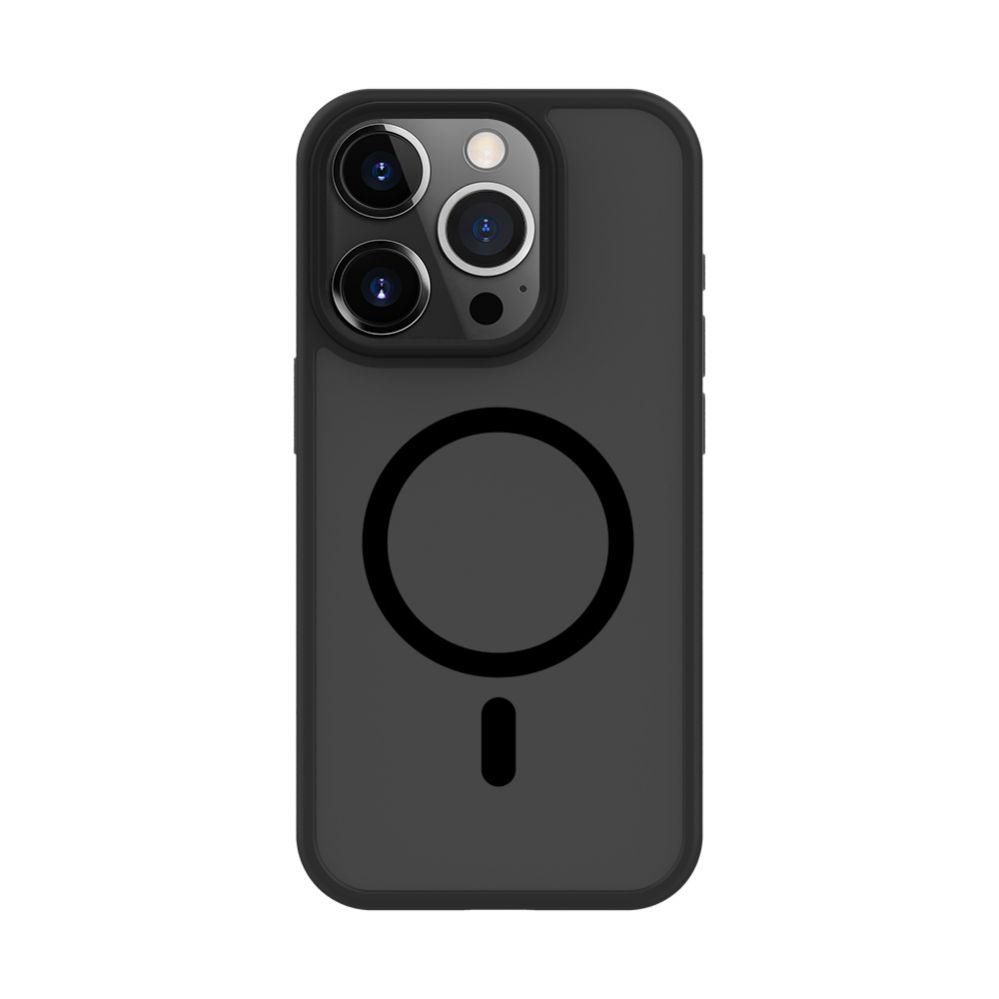 Back panel cover Connect Apple iPhone 14 Pro Max Hybrid Case With Magnetic PC+TPU Black