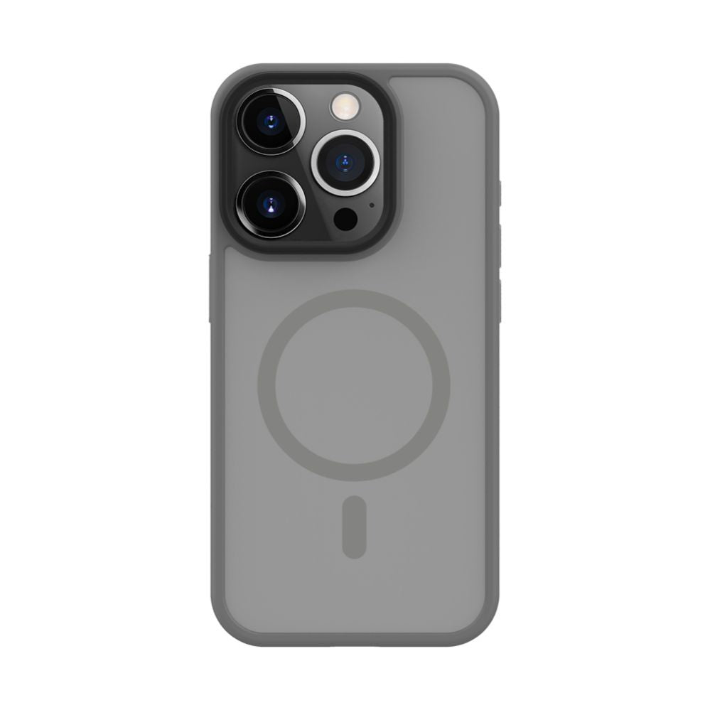 Tagakaaned Connect Apple iPhone 15 Pro Max Hybrid Case With Magnetic PC+TPU Silver