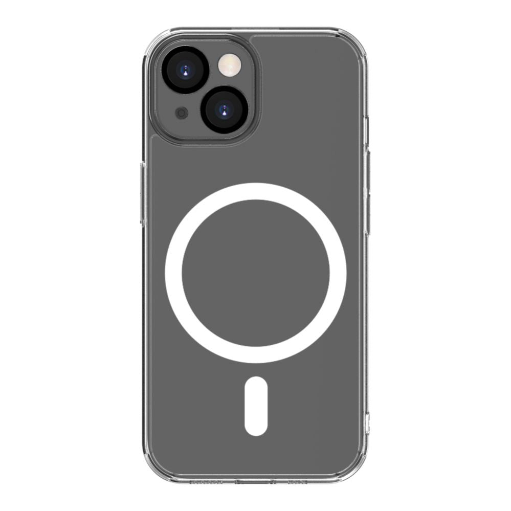 Tagakaaned Connect Apple iPhone 15 Clear Case With Magnetic and Camera Protection Transparent