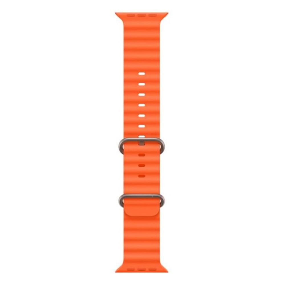 Ремешок iWear  S1 Grooved Soft Silicone 20mm strap for Apple Watch 49mm / 45mm / 44mm / 42mm Orange