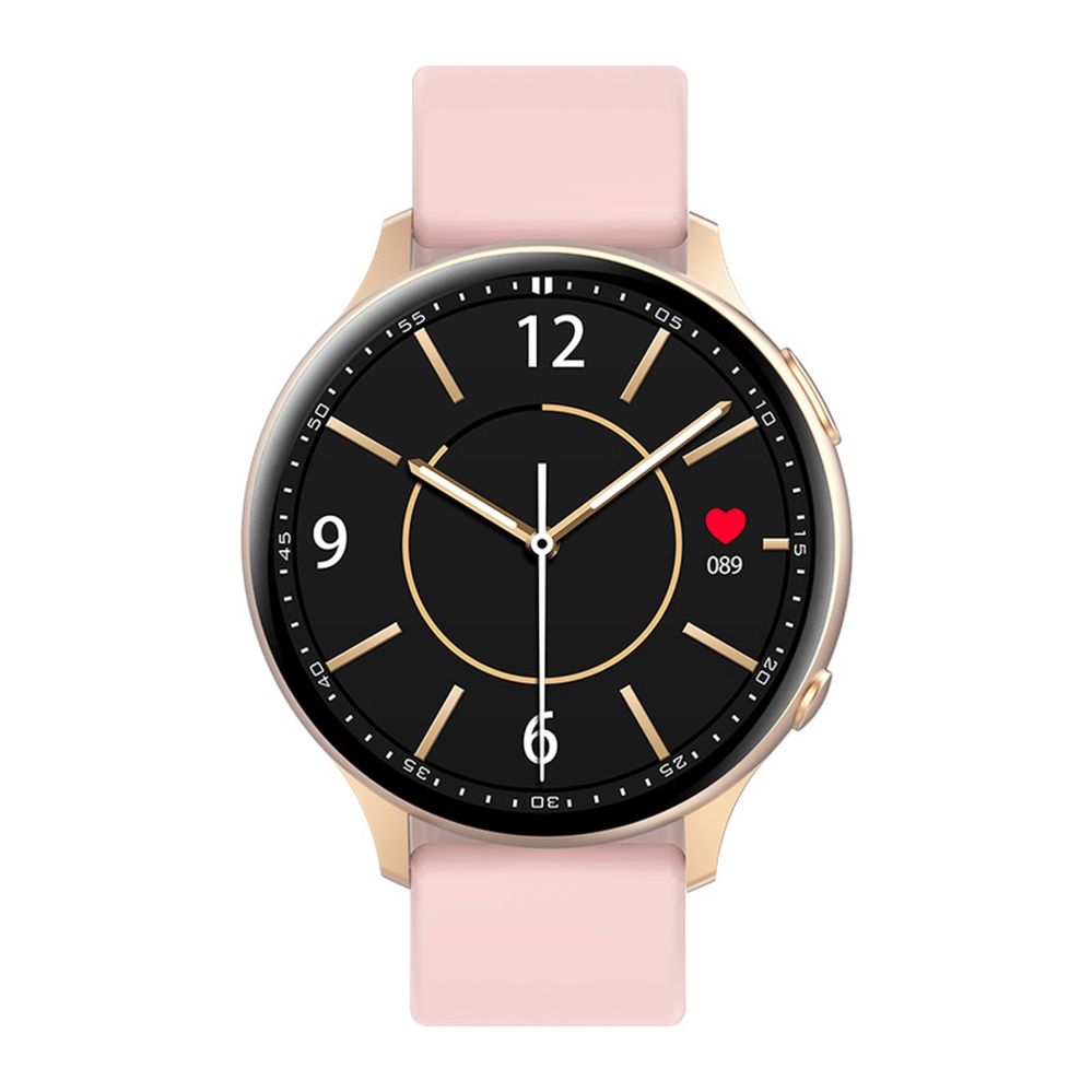 Nutikell iWear  Active 2 Aluminum Sport BT Call Smart Watch 1.3'' IPS Display with Heartrate / Oxygen monitor Pink