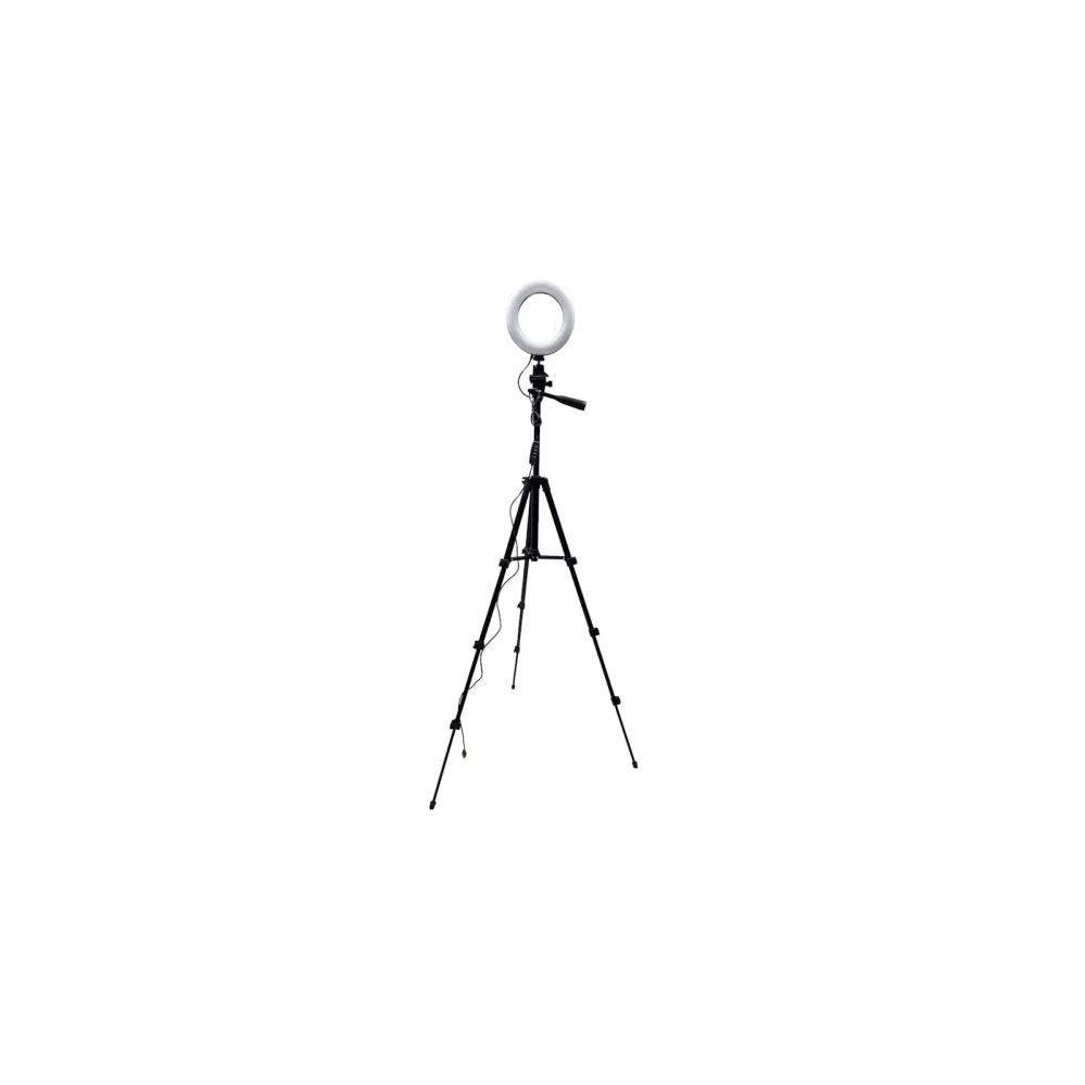Selfie stick Elight  GR1 Tripod 1m for any Camera 1/4 Grip fix  + 5W LED 16cm Ring + Phone fix + Pouch Black