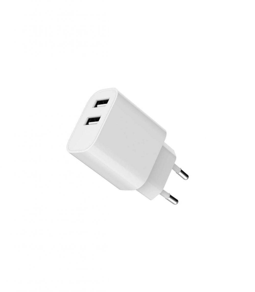 Адаптер Gembird  CHARGER USB UNIVERSAL WHITE/2P TA-UC-2A12-01