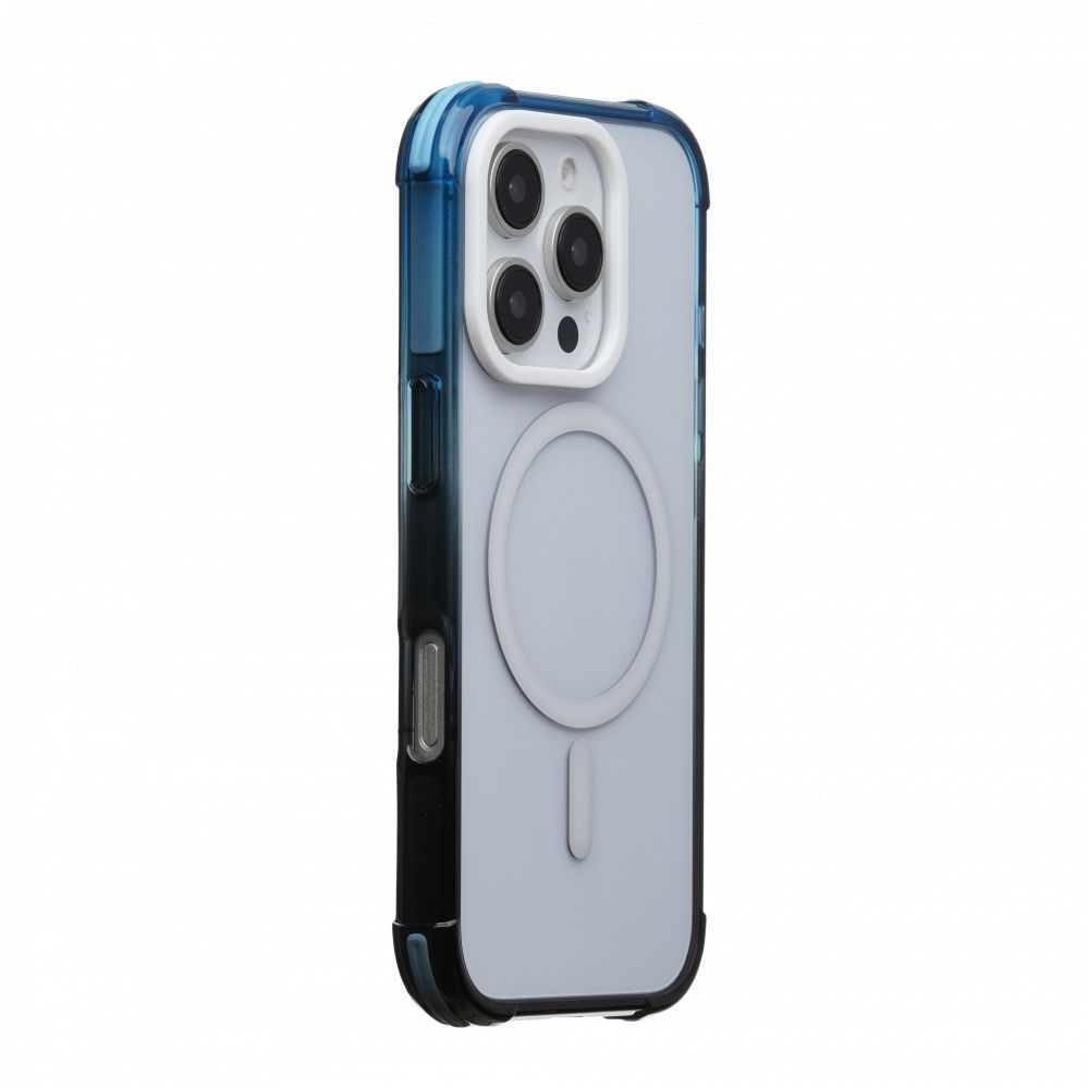 Back panel cover Evelatus Apple iPhone 16 Pro Defender Gradient Color MagSafe Black Blue
