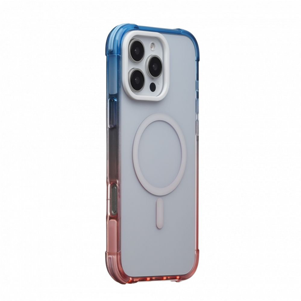 Чехол на заднюю панель Evelatus Apple iPhone 16 Pro Max Defender Gradient Color MagSafe Blue Pink