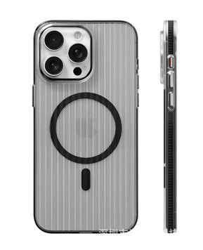 Tagakaaned Evelatus Apple iPhone 16 Pro Max Suitcase MagSafe Case Transparent Black