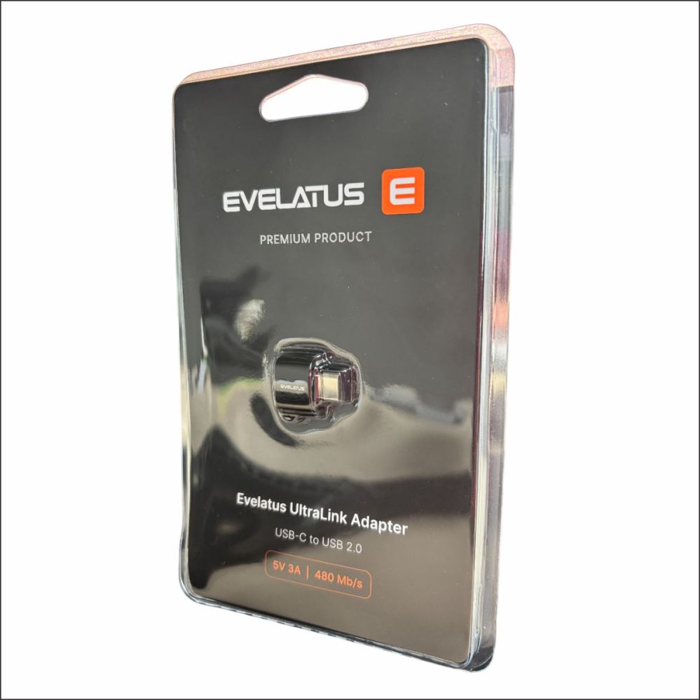Üleminek Evelatus  Evelatus UltraLink OTG Adapter USB-C to USB 3.0 5V 3A  |  5 Gb/s
