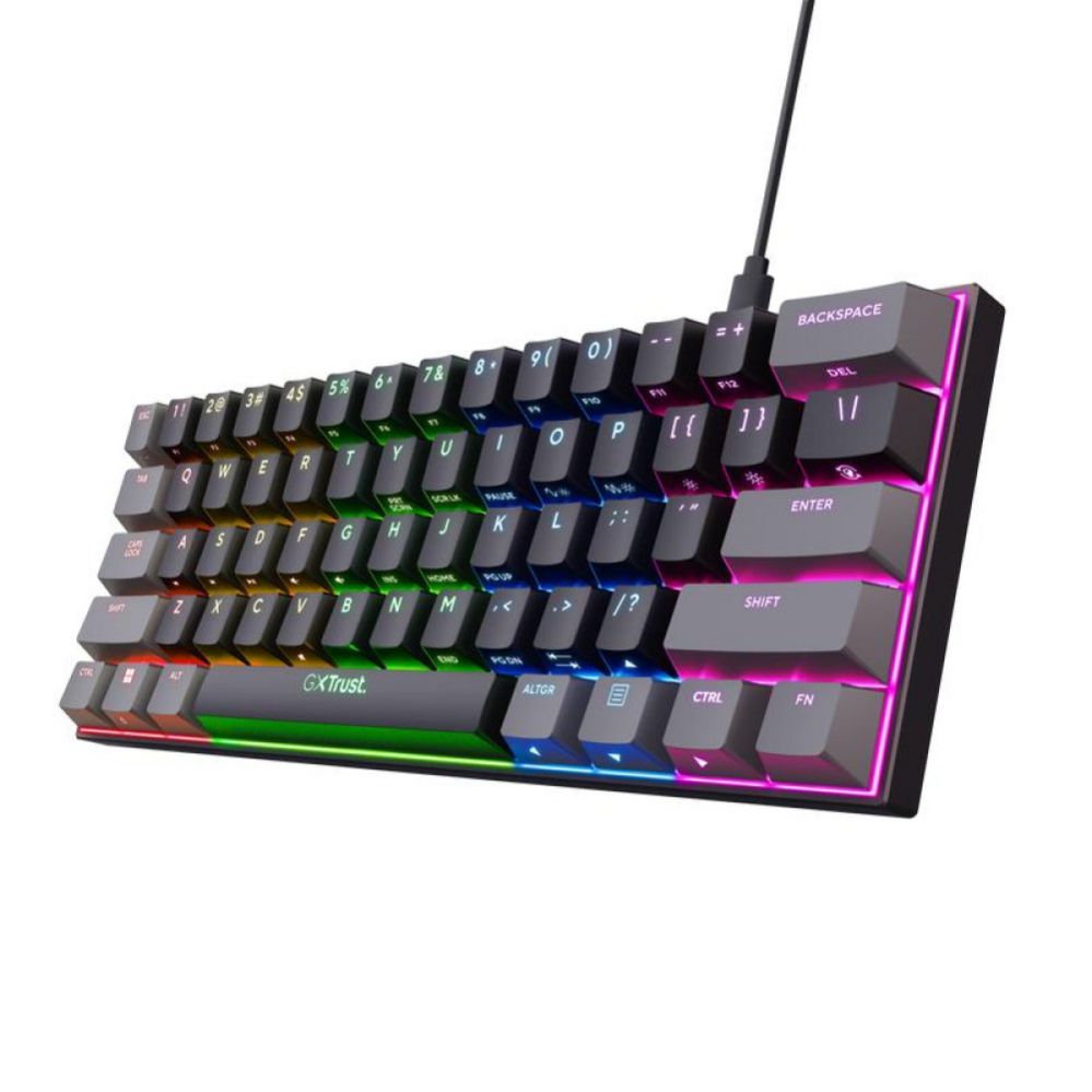 Computer keyboard Trust  KEYBOARD USB GAMING GXT867/ACIRA MINI 24882