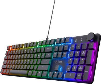 Компьютерная клавиатура Trust  KEYBOARD USB GXT866 TORIX/EN 24910