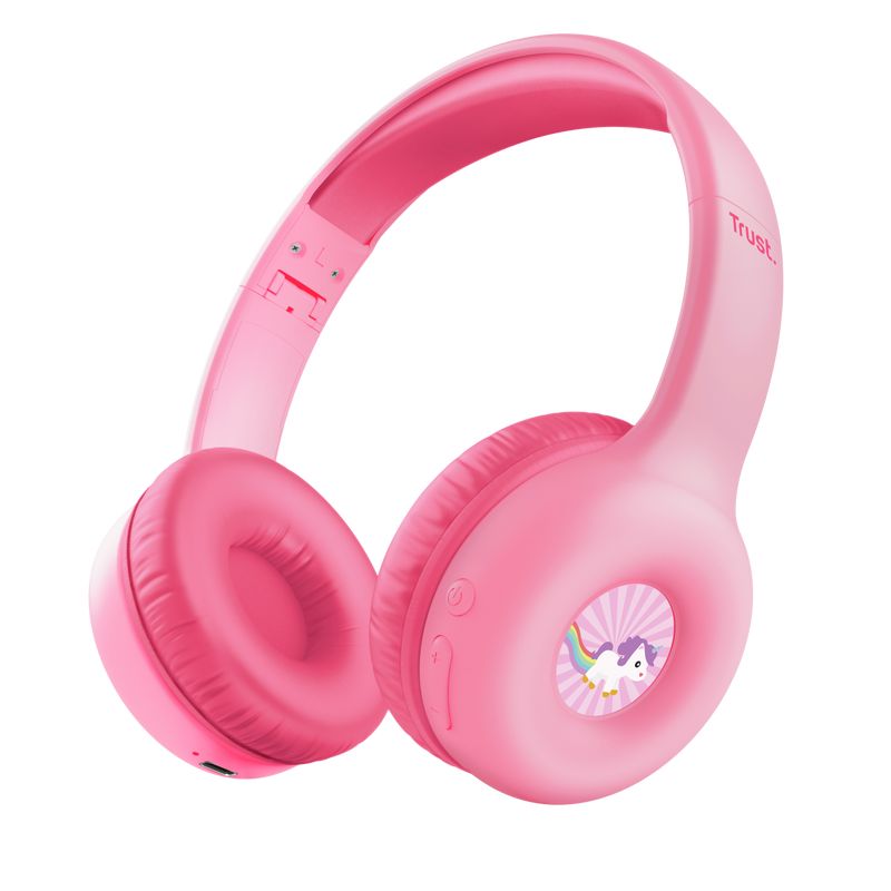 Wireless headphones Trust  HEADPHONES WRL NOUNA KIDS/PINK 25274