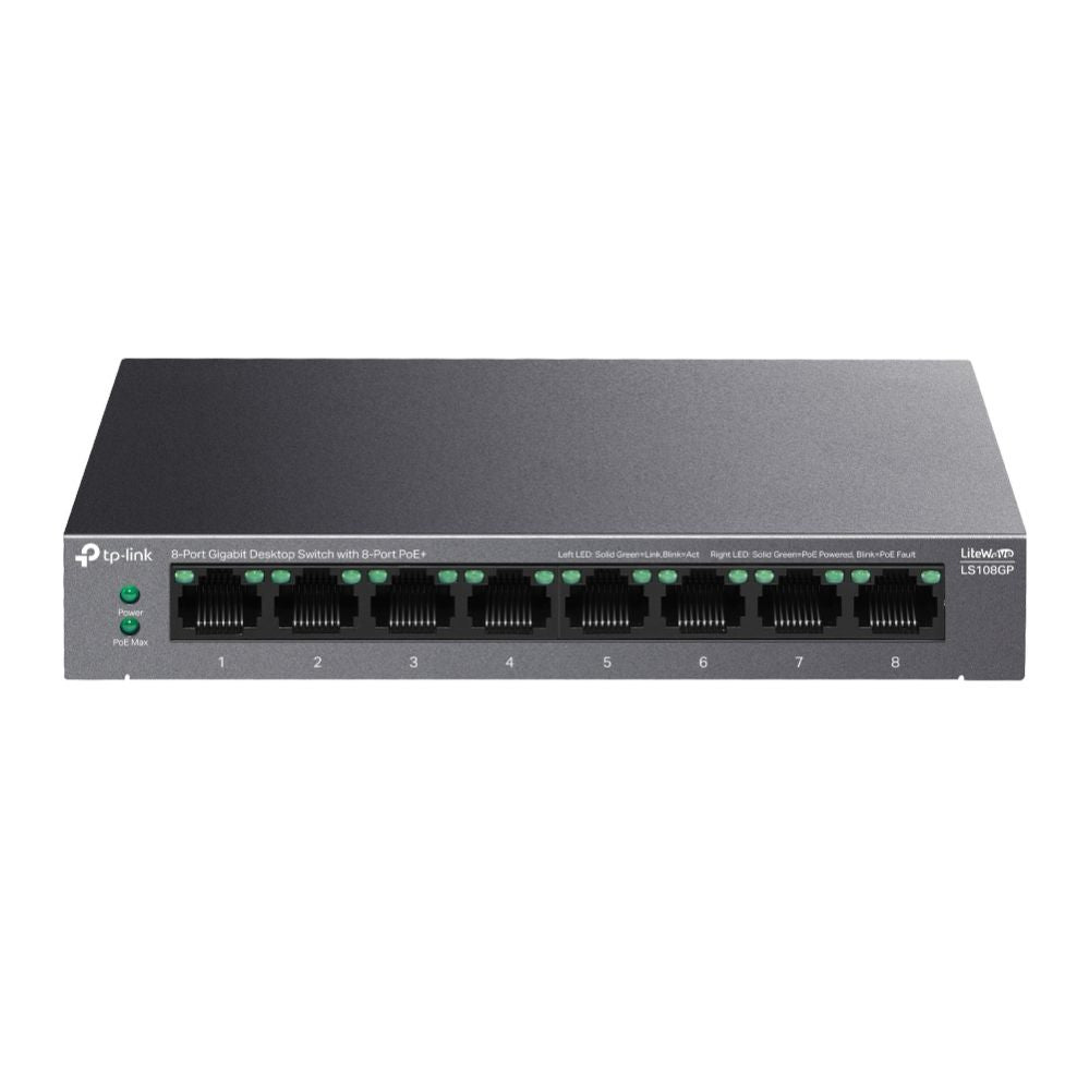 Commutator TP-Link  NET SWITCH 8PORT 8POE+/LS108GP
