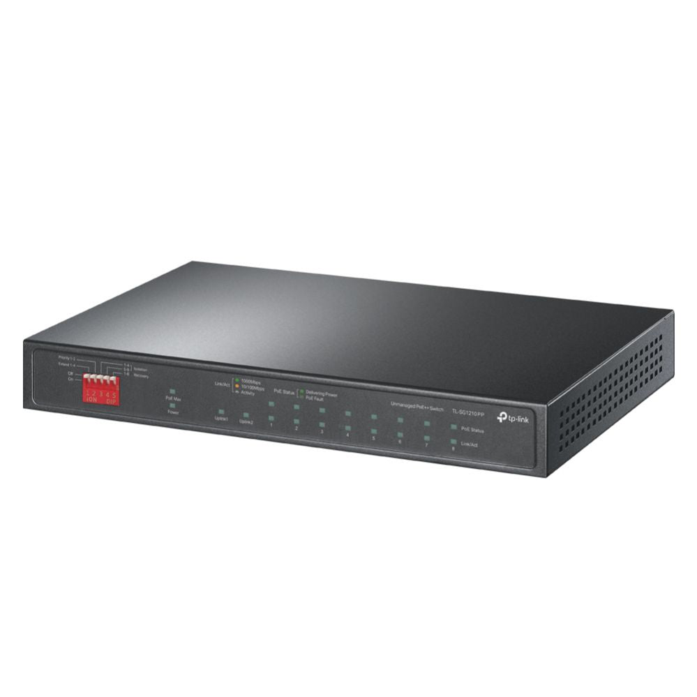 Коммутатор TP-Link  NET SWITCH 10PORT 6POE+ 2POE++/TL-SG1210PP