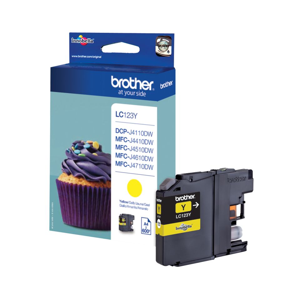 Tarvikud ja tarvikud Brother  LC123Y | Ink Cartridge | Yellow
