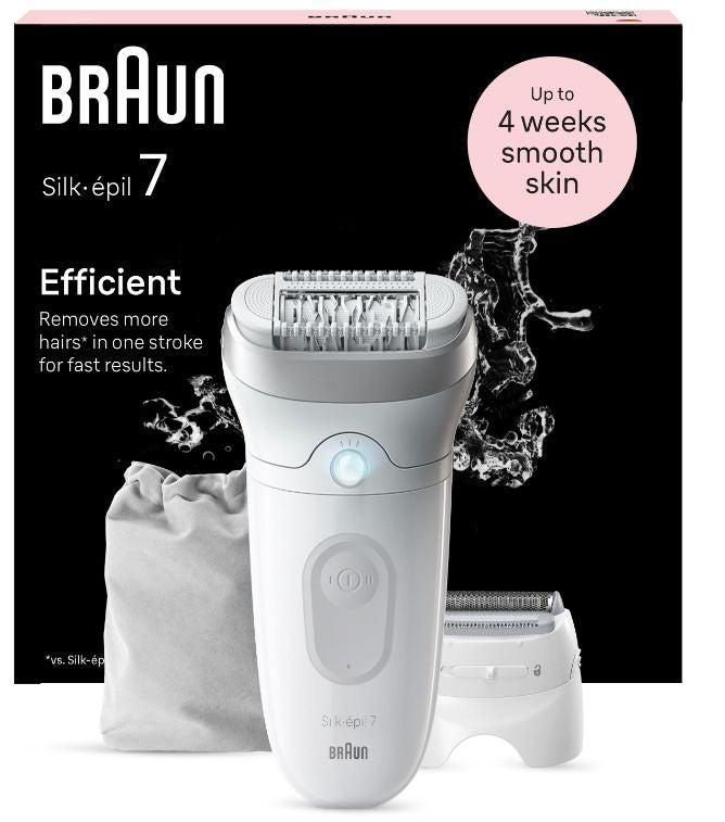 Epilaator Braun  Epilator | SE7-041 Silk épil 7 | Number of power levels 2 | Wet & Dry | White/Silver