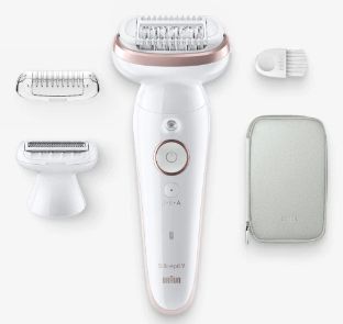 Epilaator Braun  Epilator | SES9-030 Silk épil 9 | Operating time (max) 50 min | Number of power levels 2 | Wet & Dry | White/Rose
