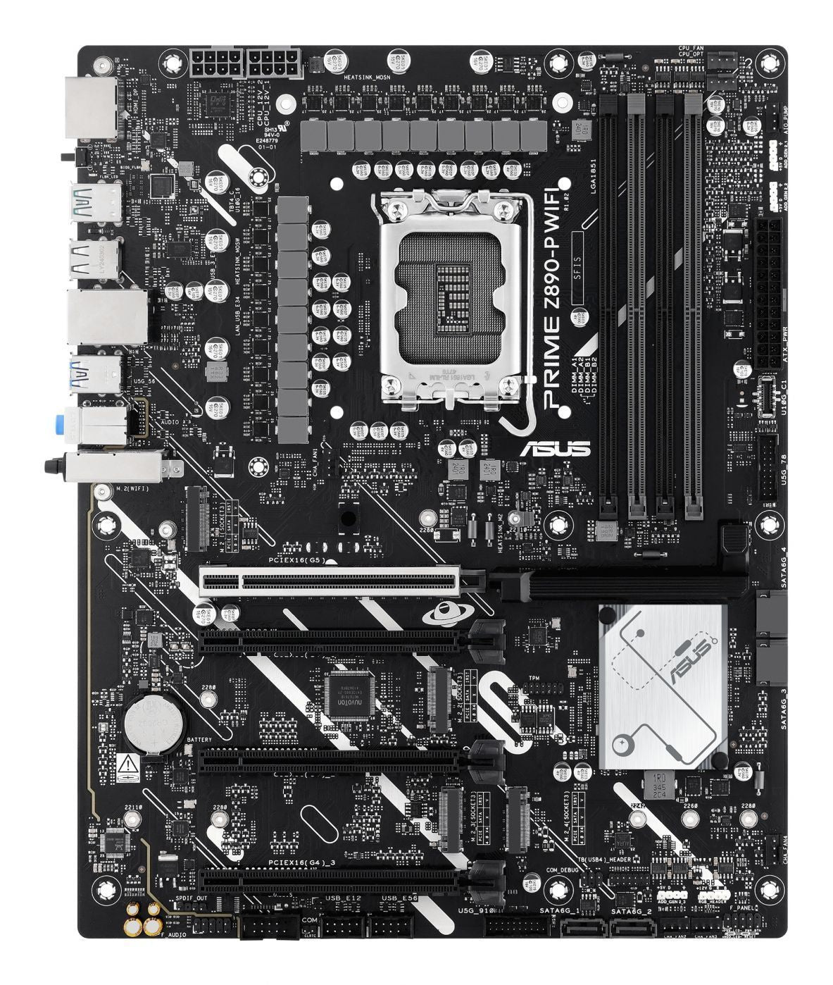 Motherboard for Intel processors Asus  PRIME Z890-P WIFI | Processor family Intel | Processor socket LGA1851 | DDR5 | Supported hard disk drive interfaces M.2, SATA | Number of SATA connectors 4