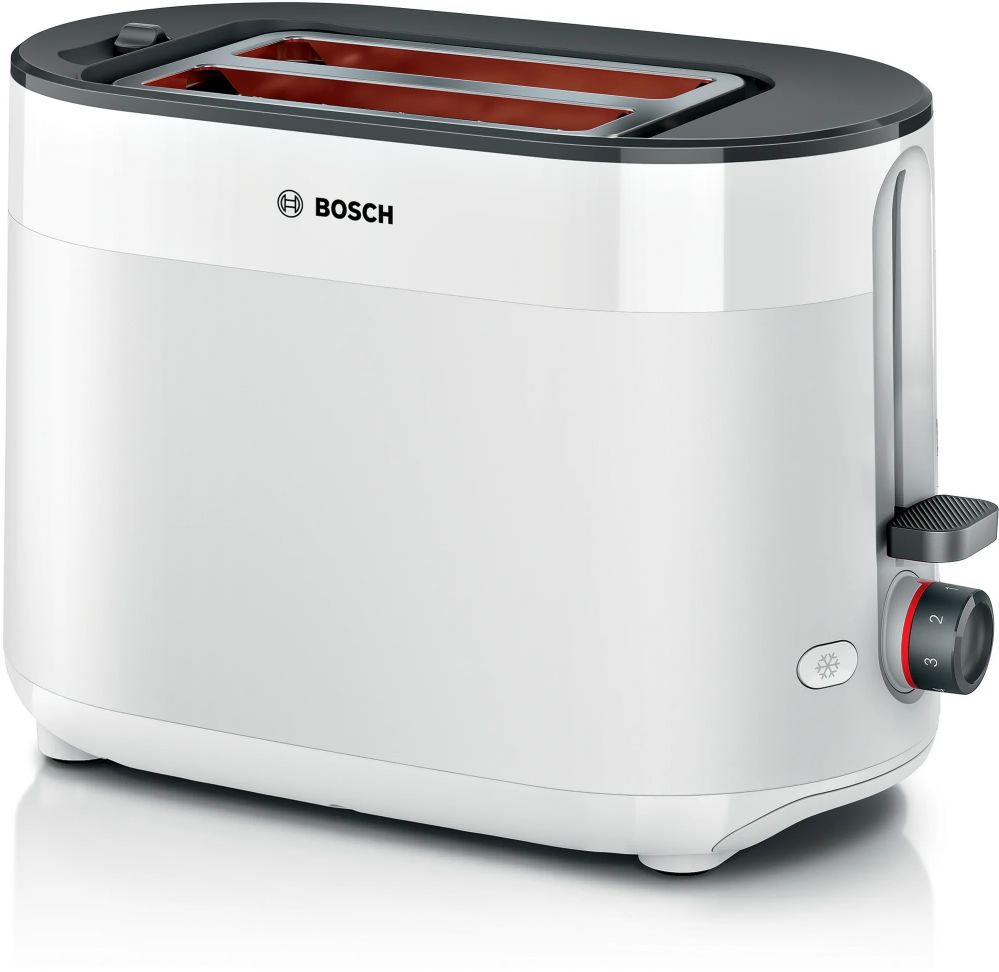 Тостер Bosch  Compact Toaster | TAT2M121 MyMoment | Power 950 W | Number of slots 2 | Housing material Plastic | White