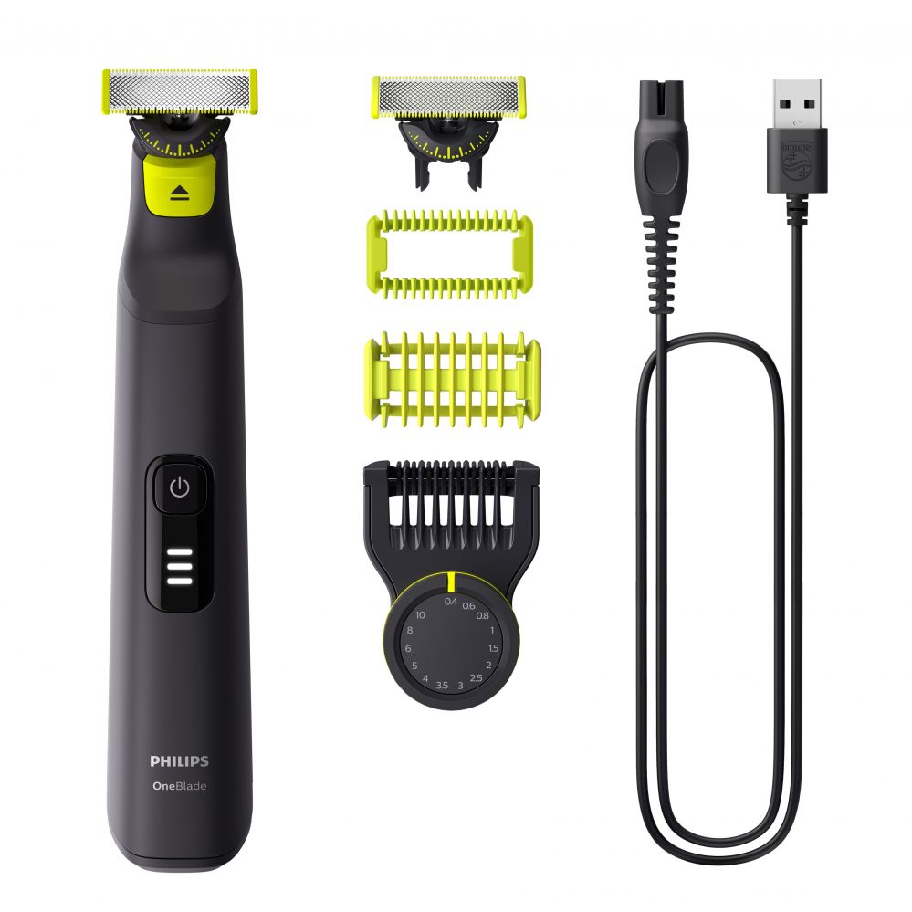 Бритва Philips  Face and Body Shaver | QP6542/15 OneBlade Pro 360 | Operating time (max) 90 min | Wet & Dry | Lithium Ion | Black
