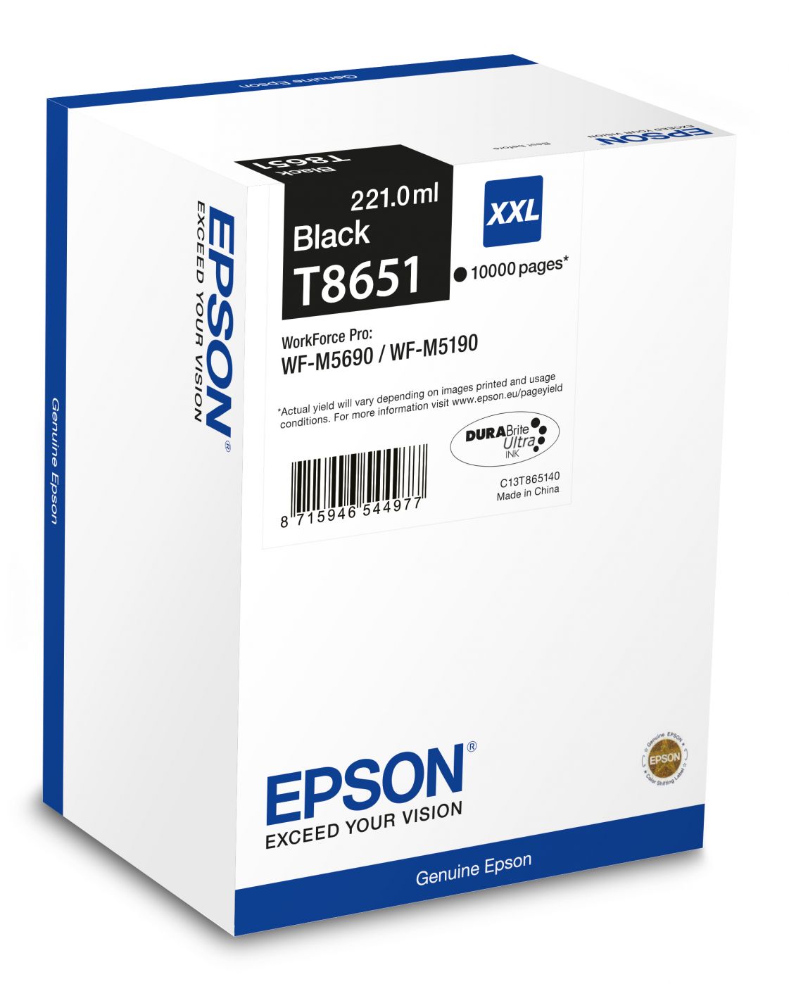 Аксессуары и расходные материалы EPSON  C13T865140 Ink cartridge, Black