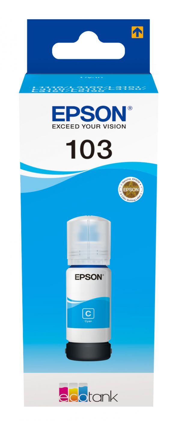 Tarvikud ja tarvikud EPSON  103 ECOTANK Ink Bottle, Cyan