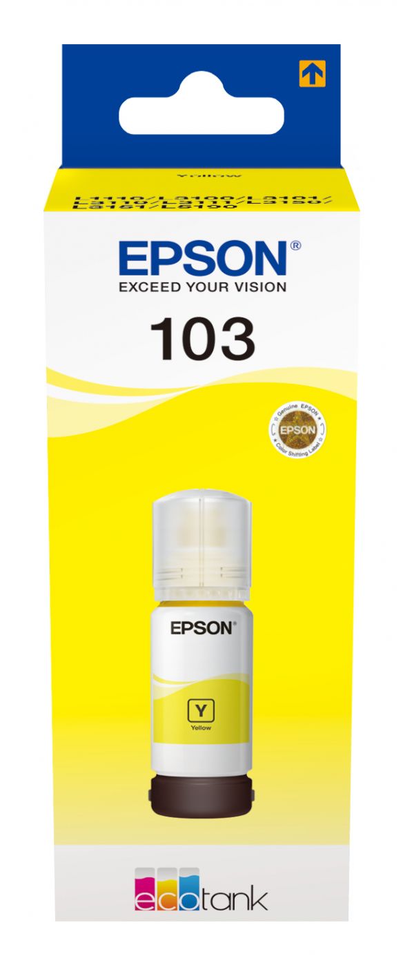 Аксессуары и расходные материалы EPSON  103 ECOTANK Ink Bottle, Yellow