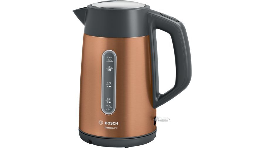 Veekeetja Bosch  Kettle TWK4P439 Electric, 2400 W, 1.7 L, Stainless steel, Copper, 360° rotational base