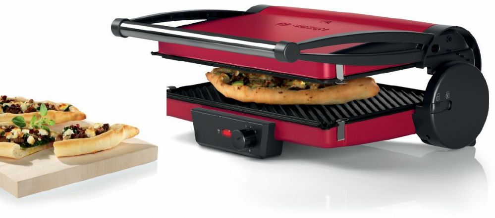 Table grill Bosch  Grill TCG4104 Contact, 2000 W, Red