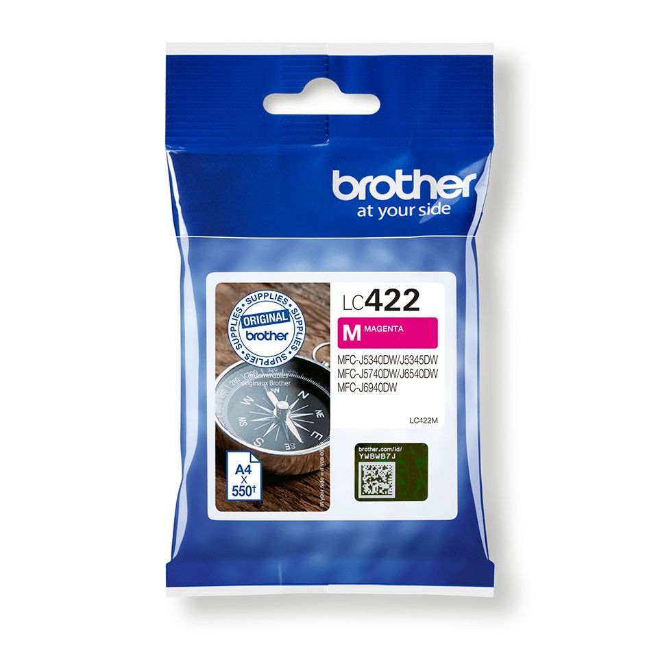 Аксессуары и расходные материалы Brother  LC422M Ink Cartridge, Magenta
