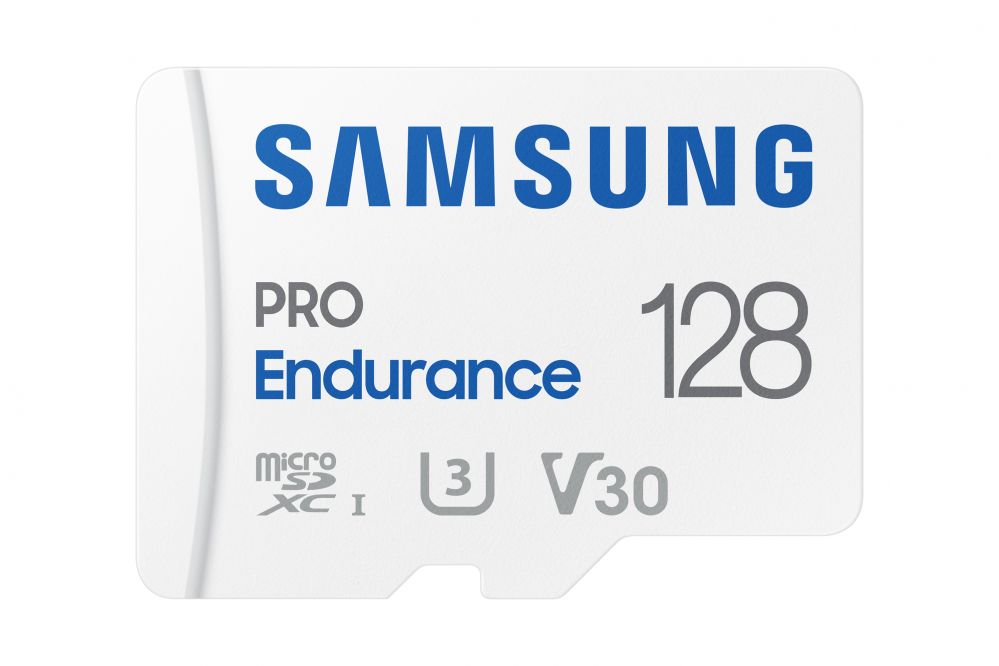Mälukaardid Samsung  SAMSUNG PRO Endurance MB-MJ128KA/EU 128 GB, MicroSD Memory Card, Flash memory class U3, V30, Class 10, SD adapter