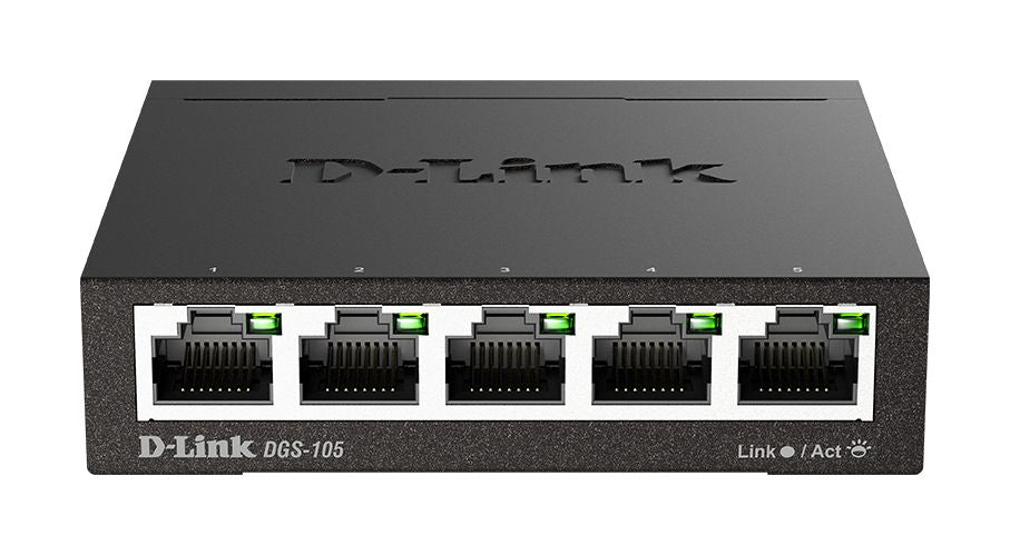 Сервер - Прочие аксессуары D-link  Ethernet Switch DGS-105/E	 Unmanaged, Desktop, 1 Gbps (RJ-45) ports quantity 5