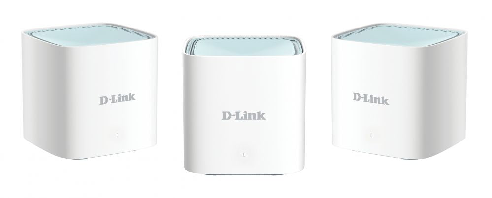 Роутер D-link  EAGLE PRO AI AX1500 Mesh System M15-3 (3-pack) 802.11ax, 1200+300  Mbit/s, 10/100/1000 Mbit/s, Ethernet LAN (RJ-45) ports 1, Mesh Support Yes, MU-MiMO Yes, Antenna type 2 x 2.4G WLAN Internal Antenna, 2 x 5G WLAN Internal Antenna