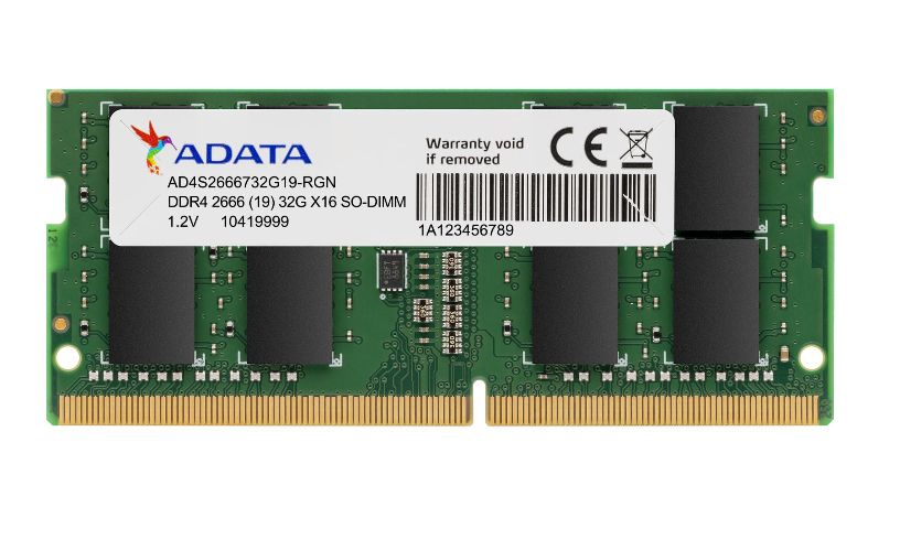 Operatiivmälu DDR4 ADATA  Premier DDR4 RAM 8 GB, SO-DIMM, 2666 MHz, Notebook, Registered No, ECC No