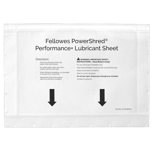 Kontoritarbed Fellowes  shredder oil sheets 10 pcs.