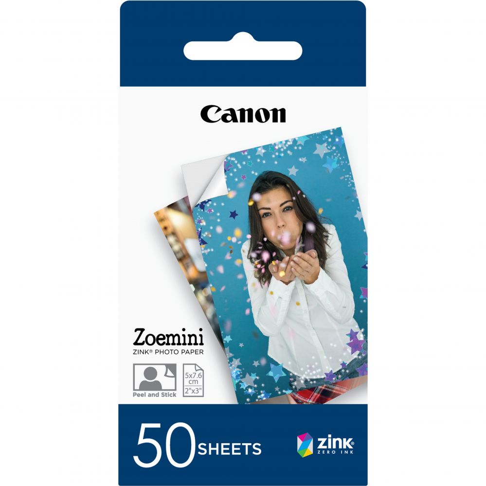 Office supplies Canon  50 sheets ZP-2030 Photo Paper, White, 5 x 7.6 cm