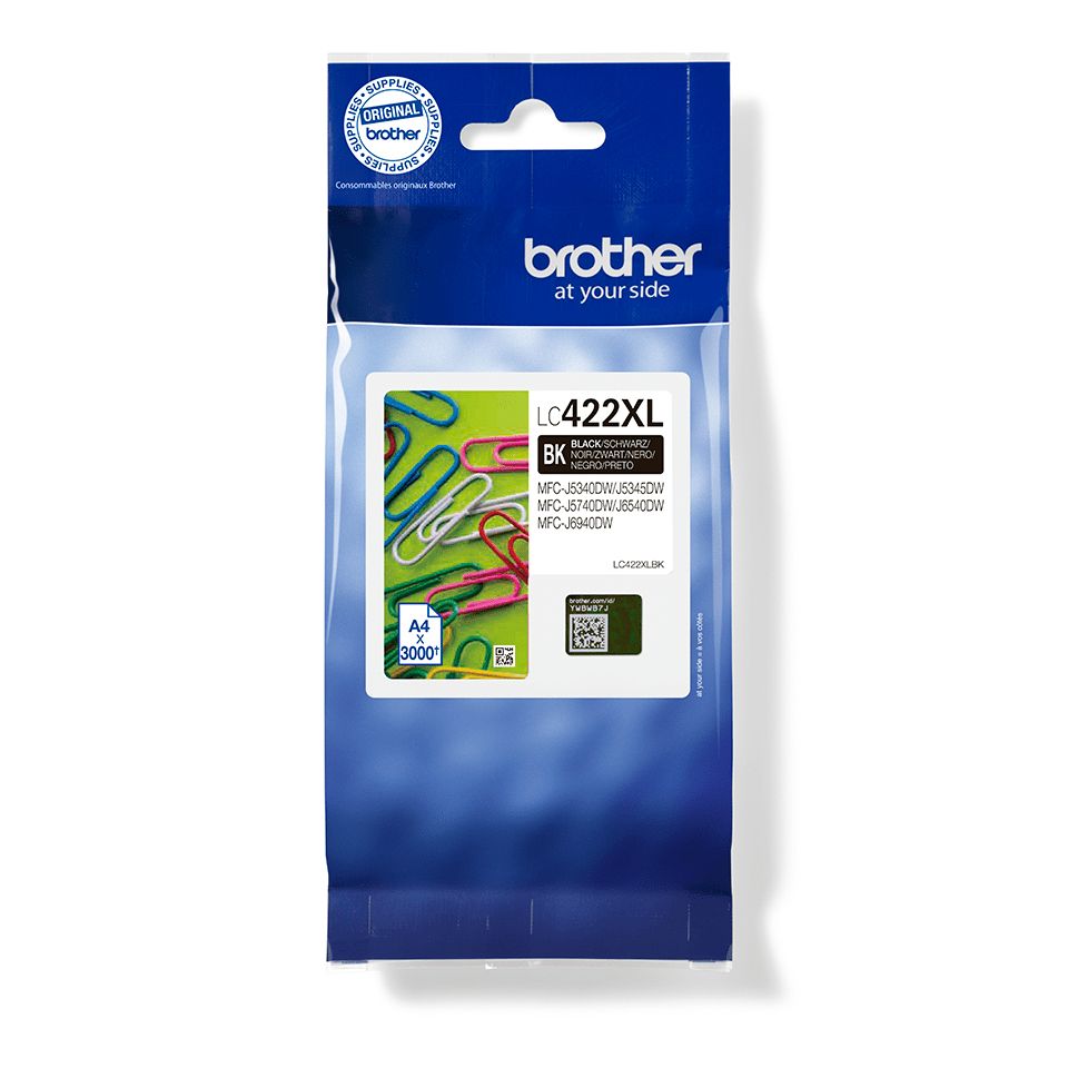 Аксессуары и расходные материалы Brother  LC422XLBK Ink Cartridge, Black