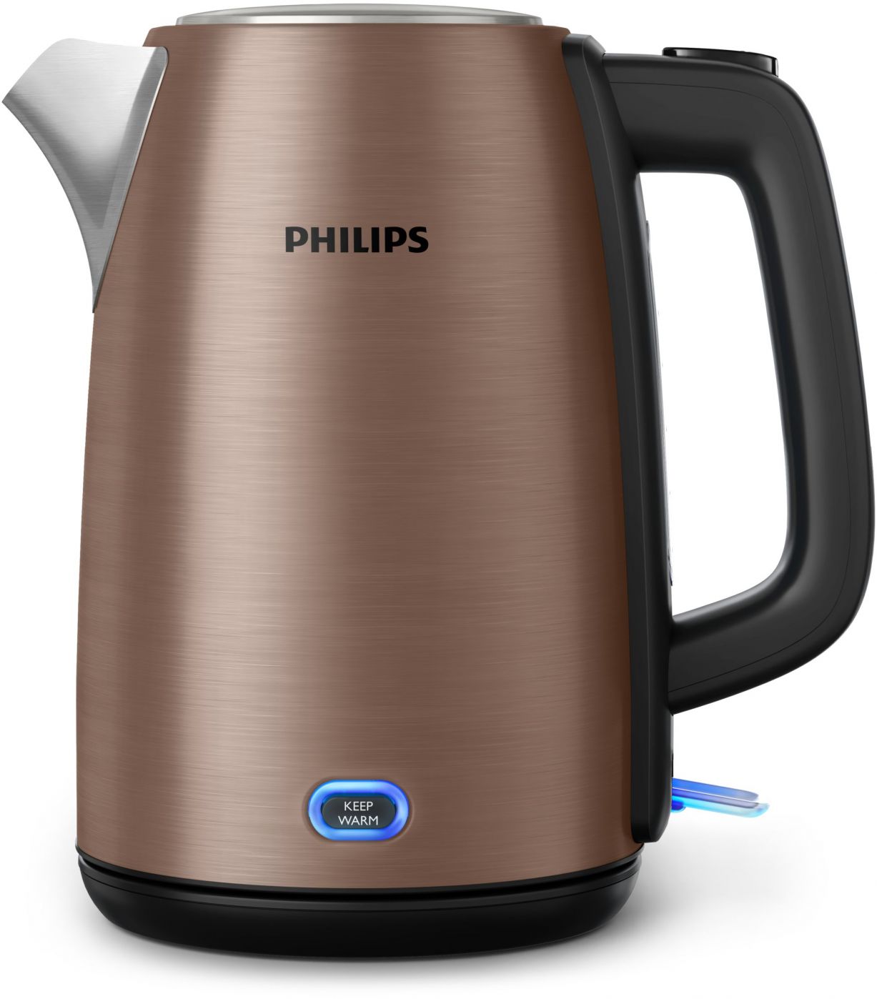 Чайник Philips  Kettle HD9355/92 Viva Collection Electric,  1740-2060 W, 1.7 L, Stainless steel, 360° rotational base, Copper