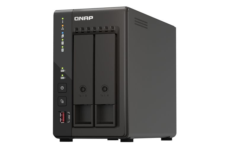 Флеш-накопитель QNAP  2-Bay desktop NAS 	TS-253E-8G J6412 4-core, Processor frequency 2.6 GHz, 8 GB, 2 x HDMI 1.4b, 2x M.2 2280 PCIe slots, 2x USB 2.0; 2 x USB Type-A