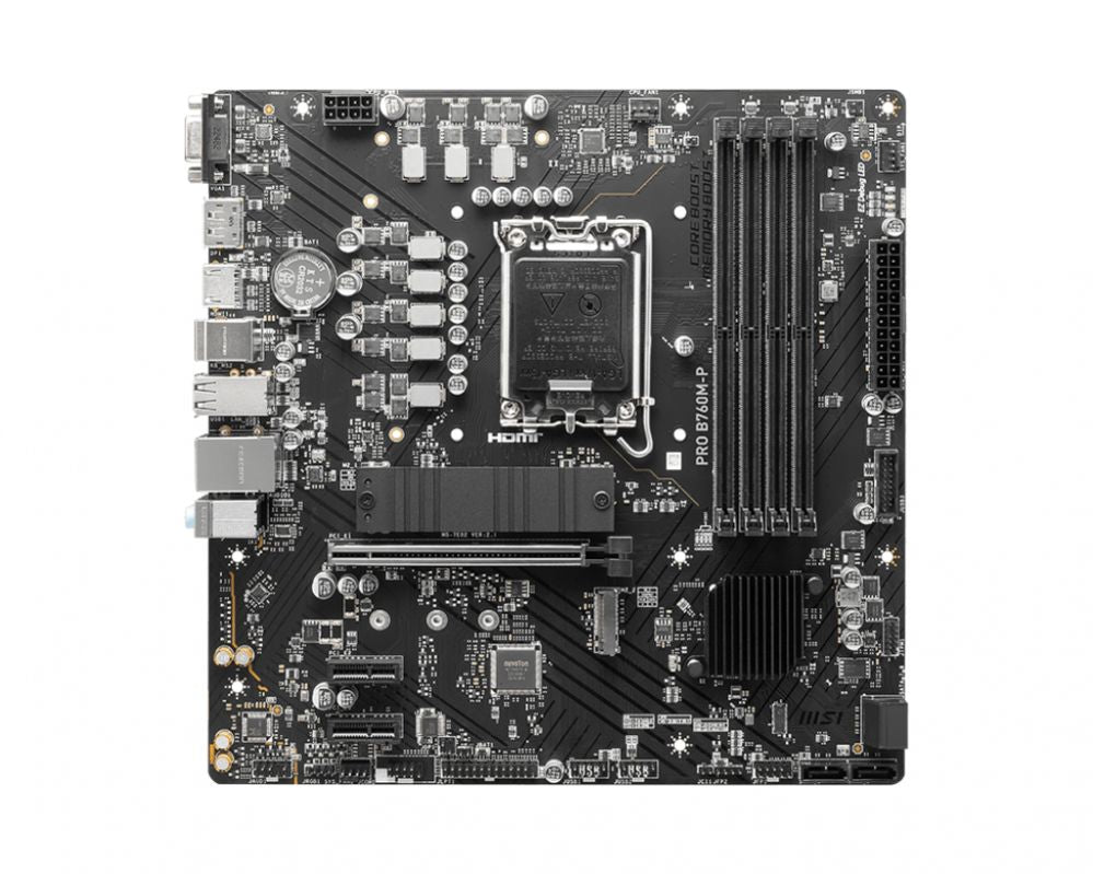 Материнская плата для процессоров Intel MSI  PRO B760M-P DDR4