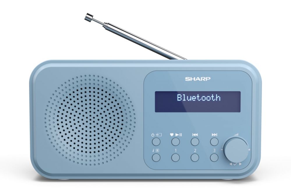 Arvutikõlarid Sharp  DR-P420(BL) Tokyo Portable Digital Radio, FM/DAB/DAB+, Bluetooth 5.0, USB or Battery Powered, Blue