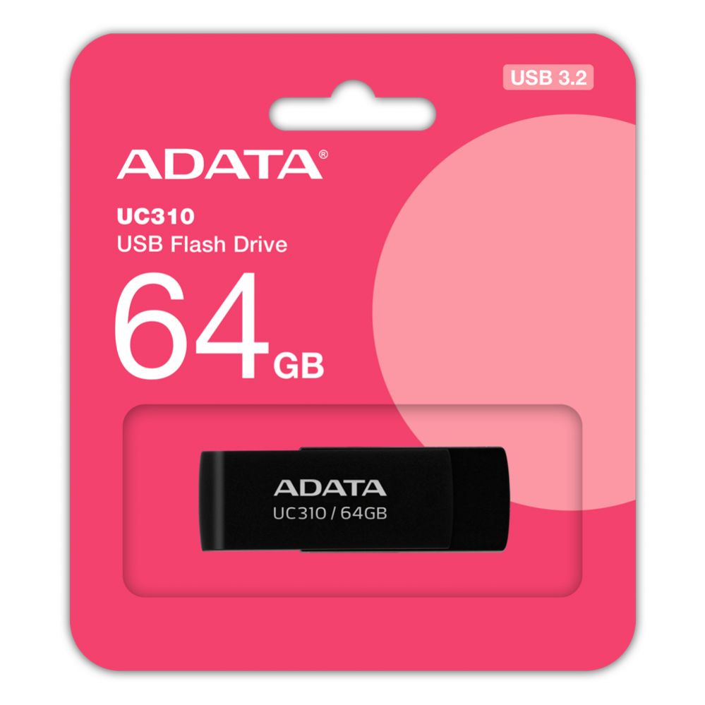 Mälupulk ADATA  UC310 64GB USB Flash Drive, Black