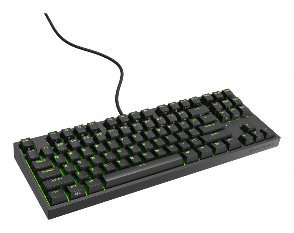 Arvuti klaviatuur Genesis  Mechanical Gaming Keyboard THOR 404 TKL RGB Mechanical Gaming Keyboard Wired US Kailh Box Brown V2 USB Type-A 1005 g